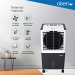 ISEN A50DMH480 ATOM 50L Desert Air Cooler for home | Powerful Air Delivery