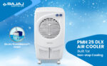 Bajaj PMH 25 DLX 24L Personal Air Cooler For Home | DuraMarine Pump | TurboFan Technology | Portable AC | Cooler For Room