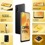 Oppo F19s (Glowing Black, 6GB RAM, 128 Storage)