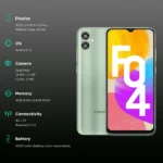 Samsung Galaxy F04 (Opal Green, 64 GB)  (4 GB RAM)