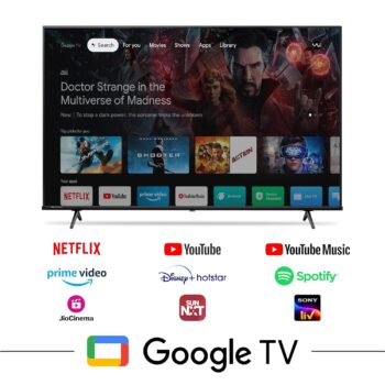 Vu 139cm (55 inches) GloQLED Series 4K QLED Smart Google TV 55QLED25