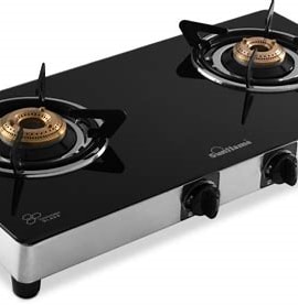 Sunflame LPG STOVE GT 2B REGAL SS Glass, Stainless Steel Manual Gas Stove  (2 Burners)